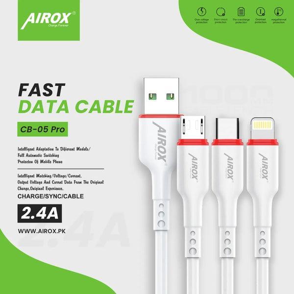 3 in 1 Wireless Charging Cable - Black & White, 1 Pcs