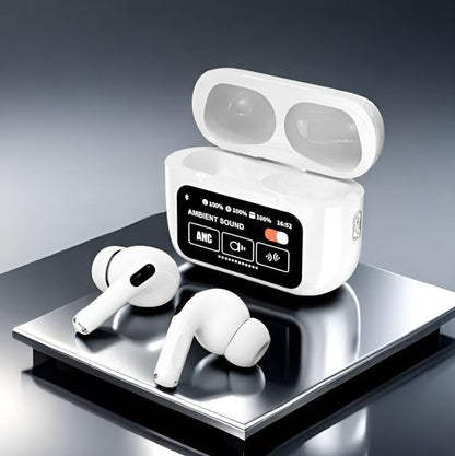 A9 Pro 2 Earbuds with LCD Tablet Airpods pro 2 with LCD touchscreen display bluetooth 5.3 for ios and android